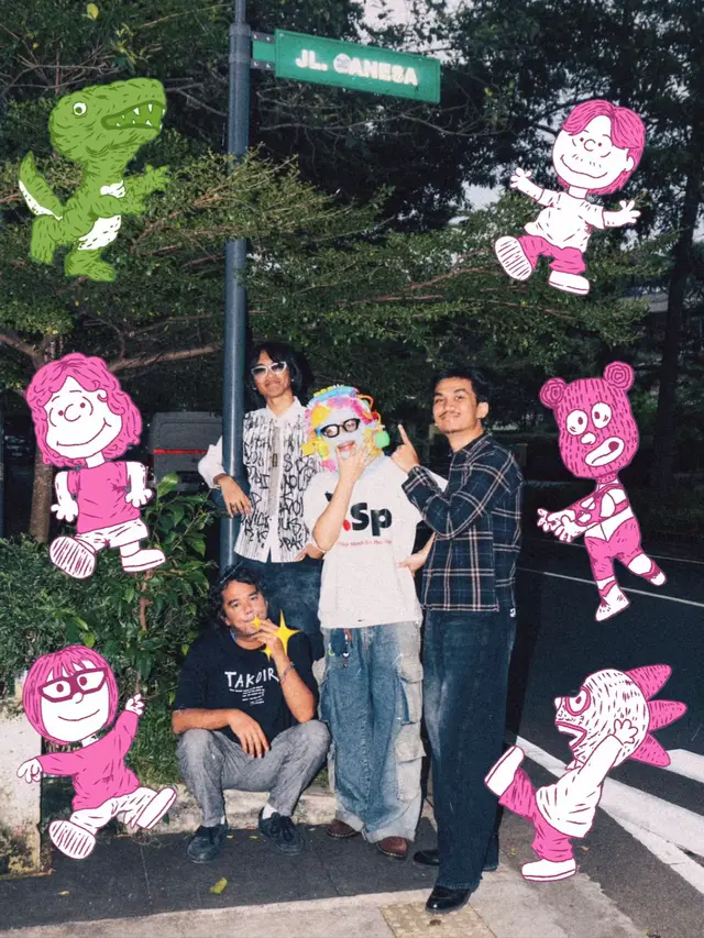 karakter yang diilustrasikan oleh @Asadesey resmi kami adopsi🩷💙💚 Temukan karyanya di visual-visual panggung Dongker bersama @Jason Ranti 🫶🏼✨  (post ulang) #fyp #laguviral 