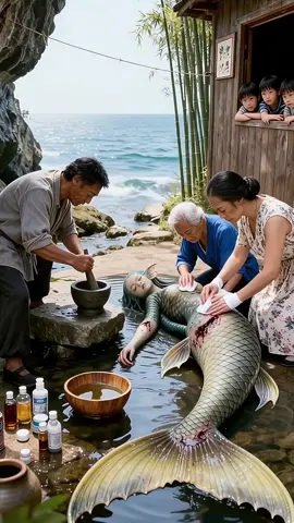 mermaid help by old family #100million #foryou #mermaid #100millionfollowers #ai 