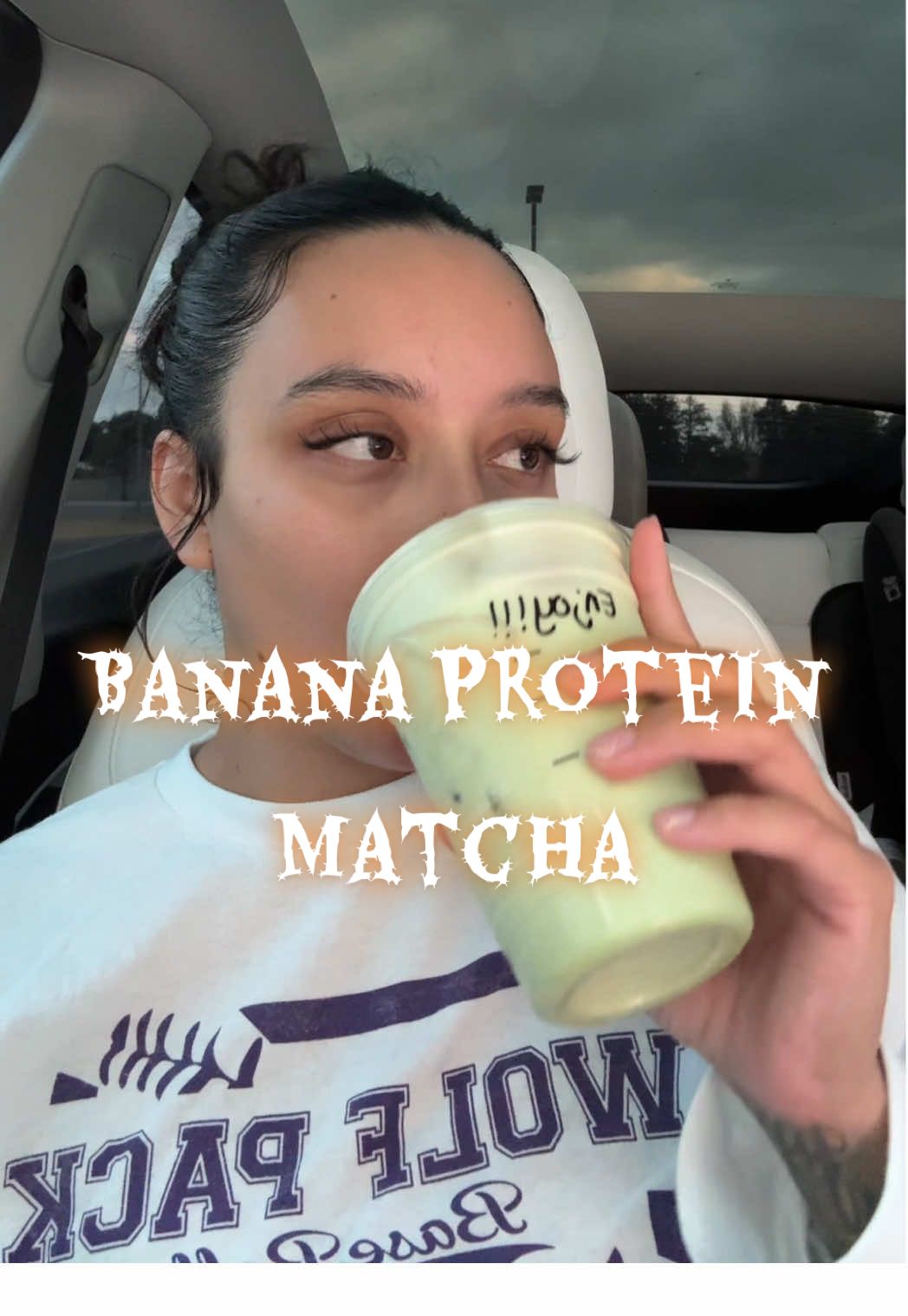 Starbucks Protein Banana Matcha 🍌 #draft #bananamatcha #proteinmatcha 