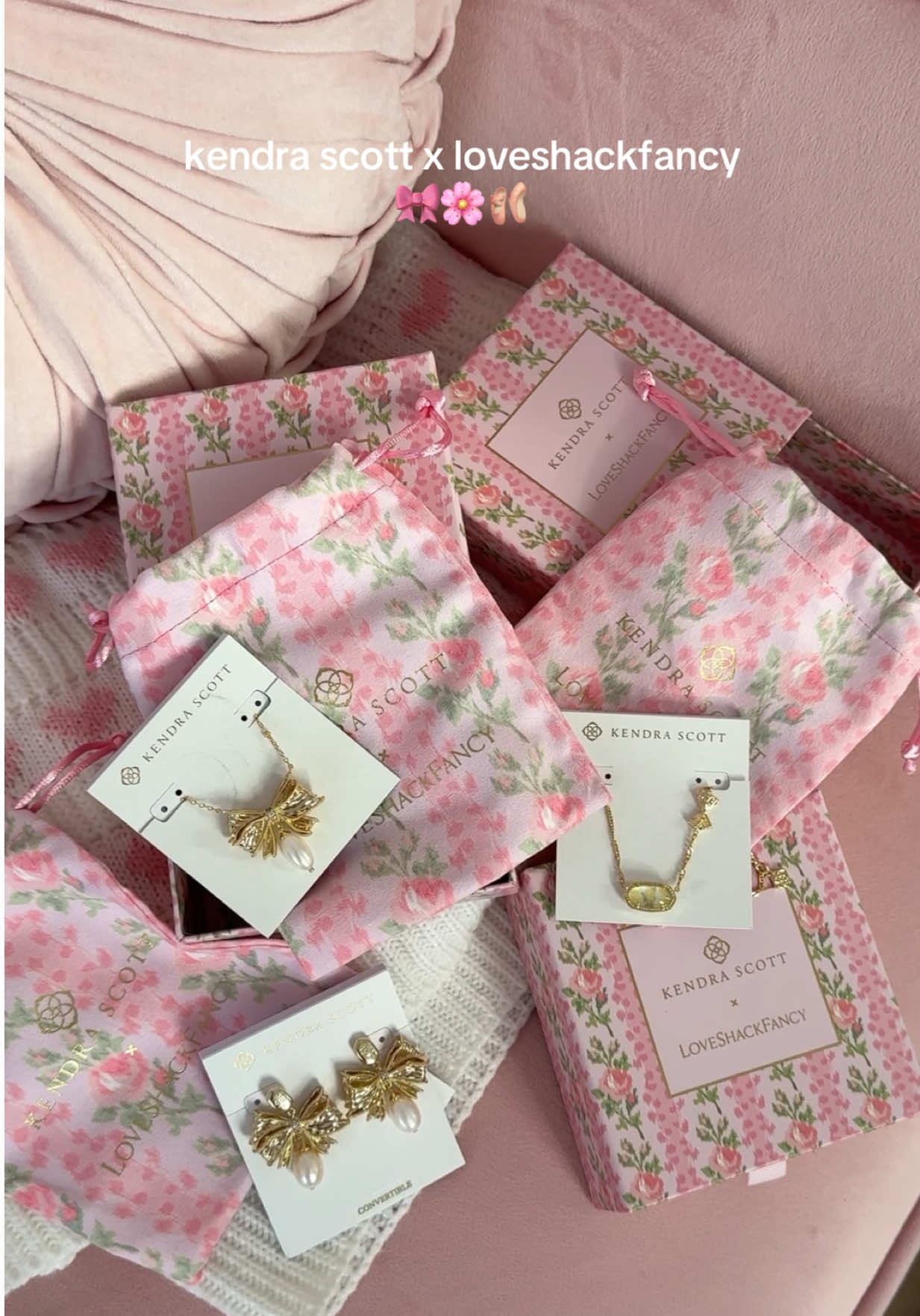 every piece in this new collection is so stunning 🎀 @Kendra Scott x @LoveShackFancy is out now! which is your fave? #kendrascott #loveshackfancy #giftedbyksxlsf #ksxlsf #girlyaesthetic 