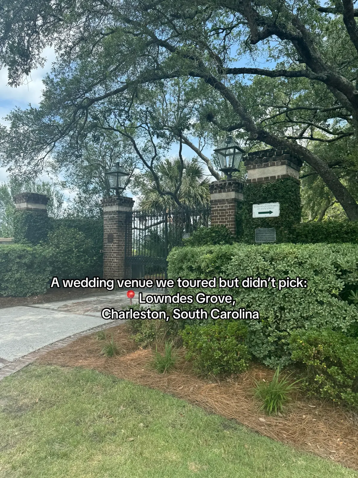 This was one of my favorites📍Lowndes Grove in Charleston, South Carolina #lowndesgrove #weddingvenue #wedding #tour #2026wedding  