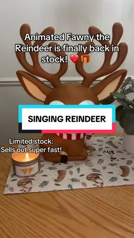 Fawny the Reindeer is the perfect family friendly addition to your Christmas decor! #christmasdecorations #christmasgift #animated #reindeer #giftideas 