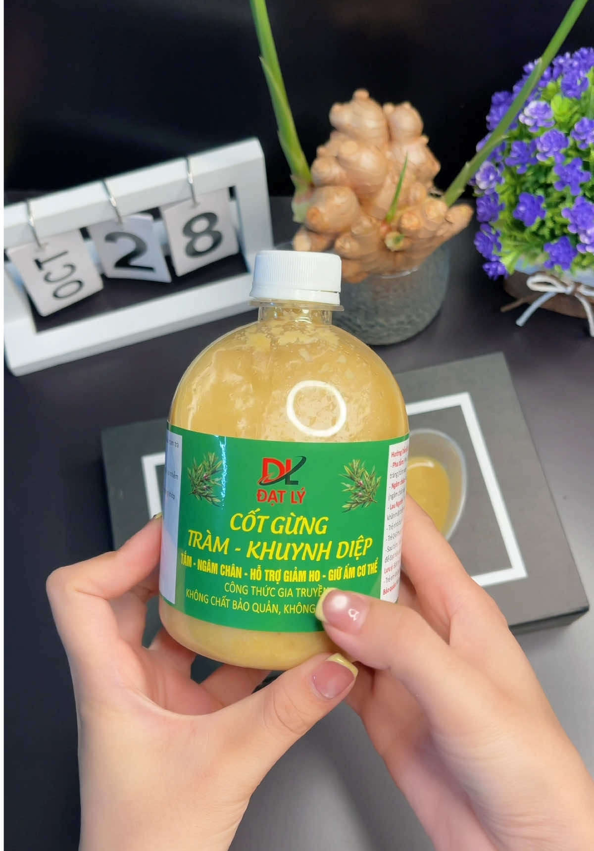 Mùa lạnh đến là phải thủ sẵn chai cốt gừng trong nhà các mẹ ạ #cotgung #cotgungtramkhuynhdiep #cotgungtram #antrainghiem #xuhuong 