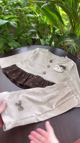 Set bộ dài tay thu đông cho bé gái #bodaitaybegai #dothudongbegai #dobobegai #thoitrangtreem 