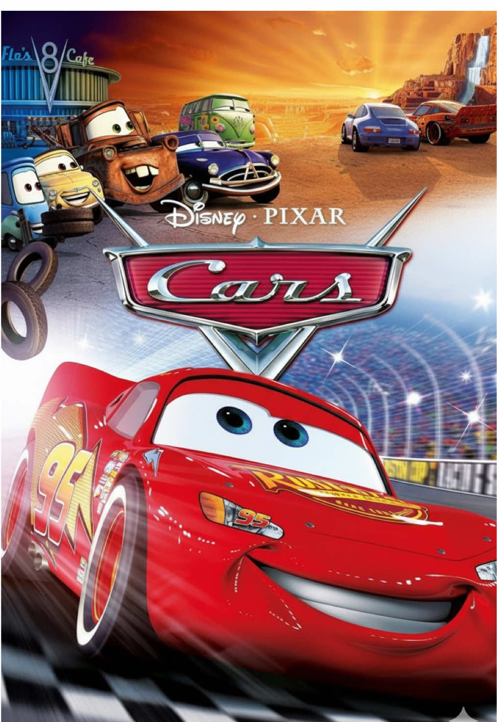 Cars 1 2006 (parte 1) De camino al prestigiado campeonato Copa Pistón, un automóvil de carreras que sólo se preocupa por ganar aprende sobre lo que realmente es importante en la vida de varios vehículos que viven en un pueblo a lo largo de la histórica Ruta 66. #paratiiiiiiiiiiiiiiiiiiiiiiiiiiiiiii #fyp #movie #rayomcqueen 