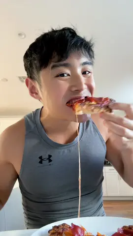 Cottage Cheese Crust Pizza 🍕  Legit have been making this multiple times a week bc it’s so good.  #cottagecheese 