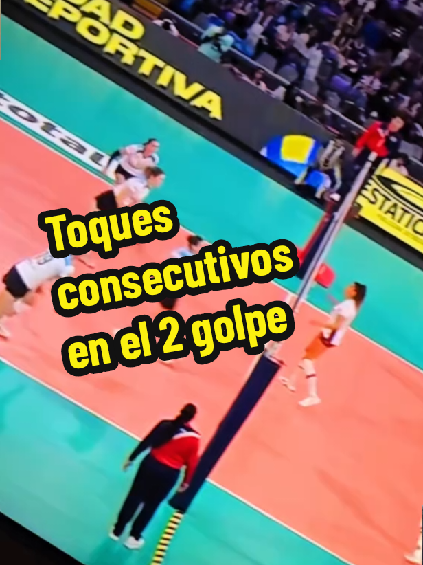 toques consecutivos en el 2 golpe #voleibol #tendencia #deportes 