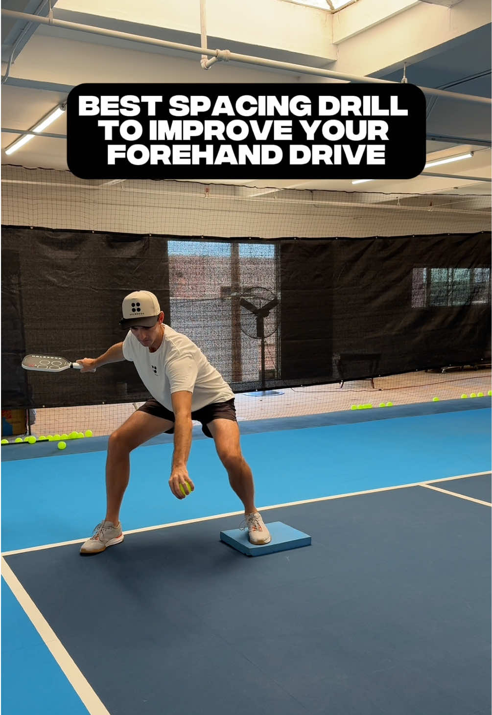 Most players lose their contact point when they have to move 😬 This pickleball spacing drill fixes that. Train your footwork, balance, and forehand drive all at once 💪🏽🔥 Drop “COACH” if you want to level up your game 👇🏽 #pickleball #pickleballtiktok #pickleballislife #pickleballaddict #pickleballplayers 