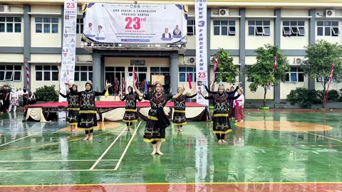 Tari Dayak  MILAD SMKN 3 Pandeglang #fyp #pandeglang #tari #banten #smkn3pandeglang 