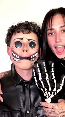 MAKEUPPP HALLOWEEN WAYBIE🤍🤍👁️ #fyp #halloweenmakeup 