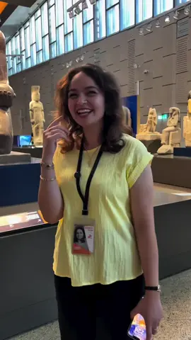 من داخل المتحف المصري الكبير  عظمة تمثال الملكه حتشبسوت  هدية مصر للعالم شكرا مريم #المتحف_المصري_الكبير #Egypt #مصر #الزكاء_الإصطناعي #السيسي 