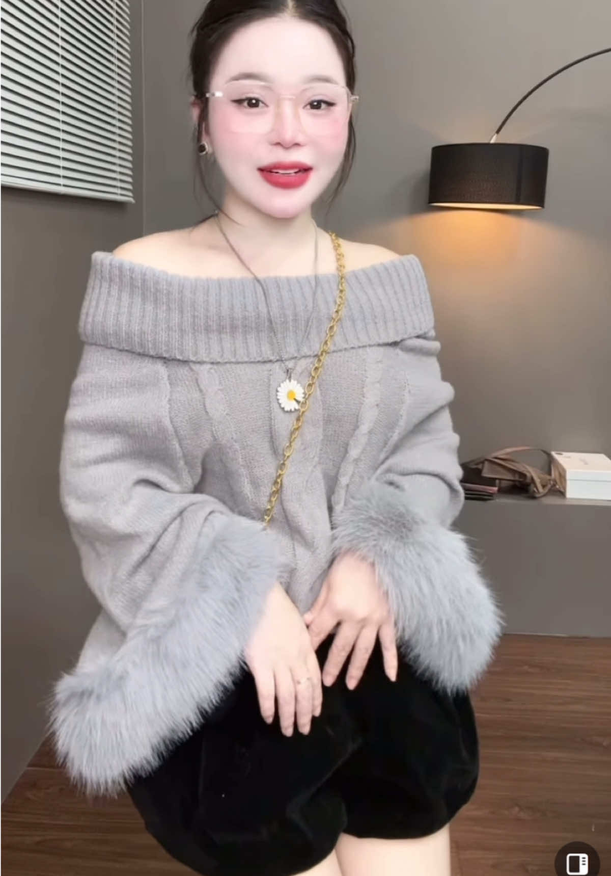 Áo len cao cổ tay lông tiểu thư mà ấm lắm #thoitrangnu #setdoxinh #aoxinh #setnuxinh 