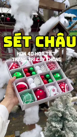 Sét châu trang trí cây thông noen với hơn 40 hoa tiết ,mix màu và kích cỡ thêm sinh động và lung linh #giangsinh #noen #trangtri #merychristmas #viral 