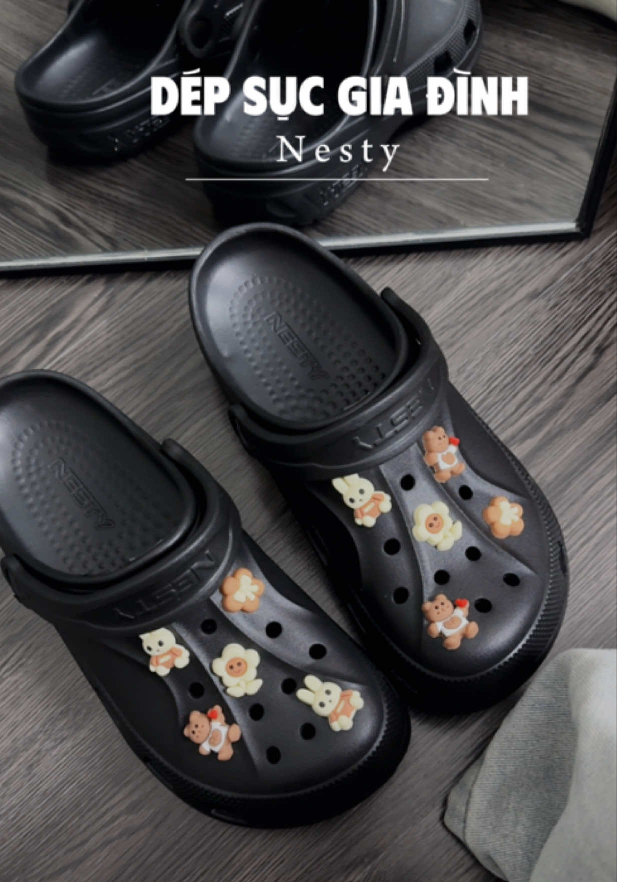 Dép sục NE50 mẫu mới mang siêu nhẹ & êm chân✨ #linhhriviu #nesty #depsuc #muataitiktokshop 