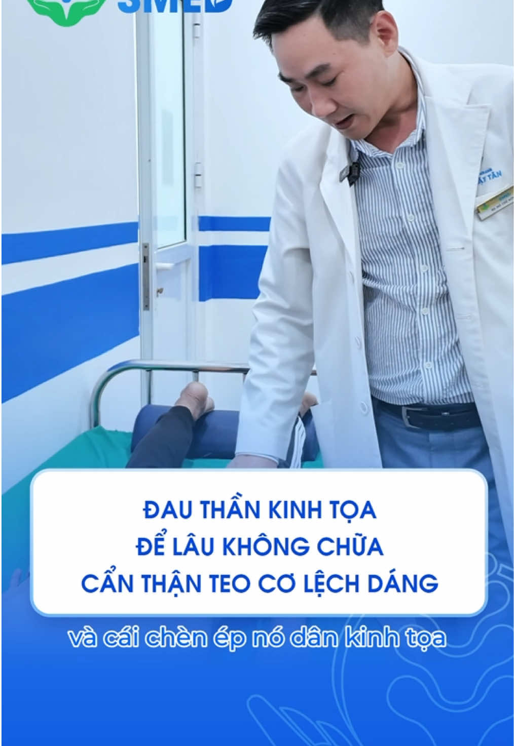 Thoát vị đĩa đệm, chèn ép dây thần kinh toạ để lâu không chữa có thể dẫn tới tình trạng teo cơ, cong vẹo cột sống, đi lệch người #dieutrixuongkhopsmed #bssonsmed #dauthankinhtoa #thoatvidiadem #congveocotsong #tebichantay #chenepdaythankinh #daumoilung @Bác Sĩ Đỗ Thế Sơn 
