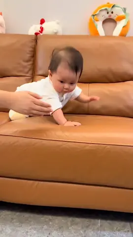 Cute baby trying to get down🥰 #baby #babyfunny #funnybaby #babiesoftiktok #cutebaby 