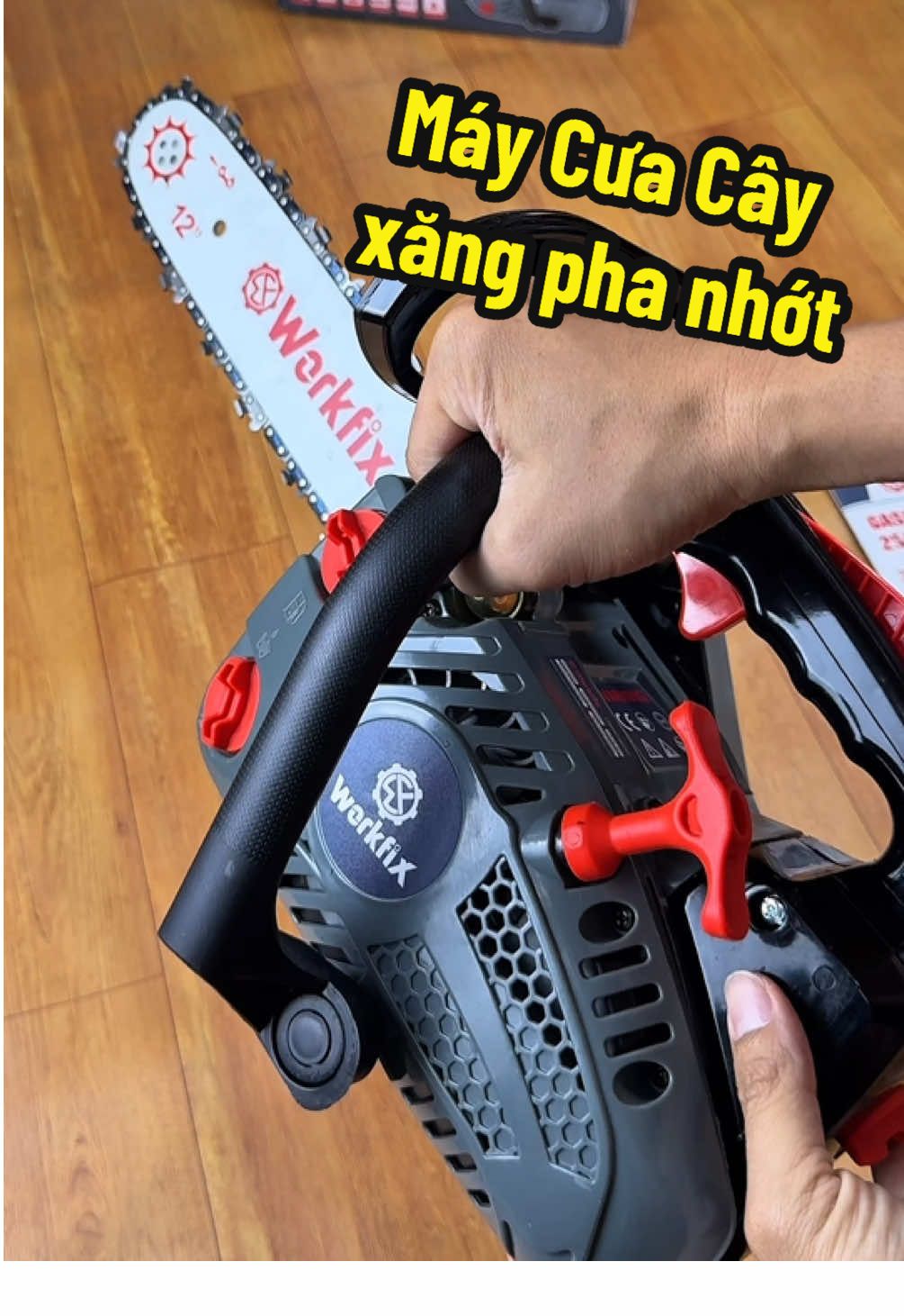 Máy cưa cây dùng xăng pha nhớt Workfix #maycuacay #maycuaxich #maycua #maycuago 