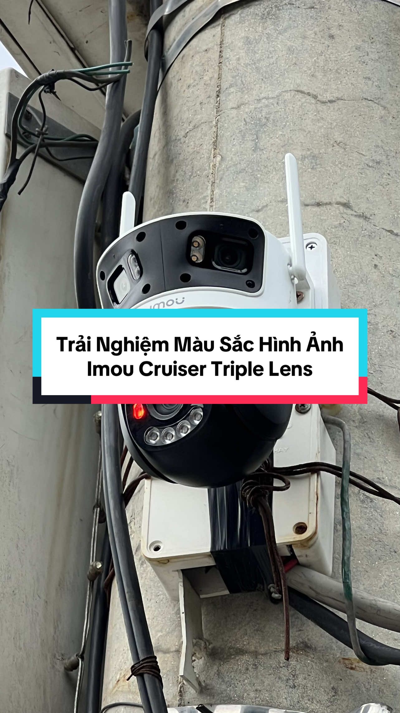 Camera Wifi Imou Cruiser Triple Lens, dòng camera 3 mắt ngoài trời, đàm thoại 2 chiều, quay quét 360 độ. #imou #cameraImou #camera3mat #camerawifi 