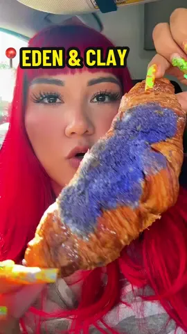 📍Eden & Clay Coffee  〰️Upland, CA @Eden & Clay                                    Tried out Eden & Clay Coffee and I’m obsessed! 😍 I got their Holy Horchata 🥤—it was the perfect balance of coffee flavor + sweetness 👌🏼 Not too strong, not too sugary… just right!💫 They had sooo many pastries to choose from 🥐🍰 it was hard to decide 😅 but one of the associates recommended the UBE CROISSANT and OMG it did not disappoint 😋 It was super soft, fresh, buttery & flaky 🧈💛 The vibes here are super chill 🌿✨ — such a cozy spot to hang out, sip coffee, and enjoy a sweet treat 🍮🩵 Can’t wait to go back and try something new! 🫶🏼☕️ 📍Eden & Clay Coffee | Upland, CA ⭐️⭐️⭐️⭐️⭐️ #u#uplandcaliforniau#uplandcoffeeshopI#IEcoffeeshopInlandEmpire 