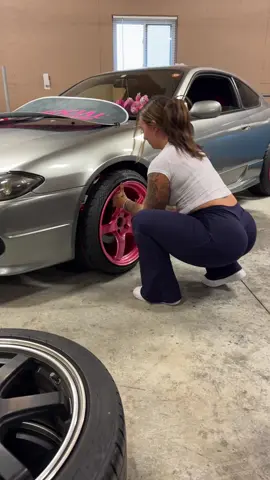 NEW WHEELLSSSS 🔥 utube video is live of the install!! #fyp #s15 