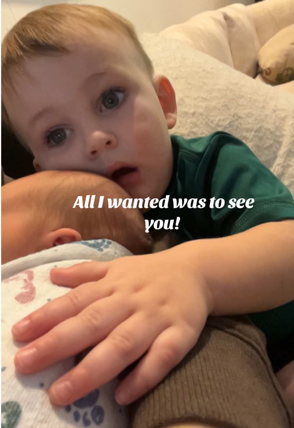 The best feeling! #boymom #thesweetestbigbrother 