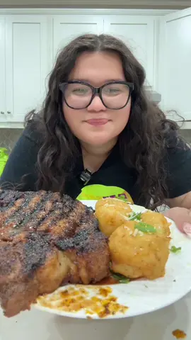 Make Ribeye Steak and Cheesy Potato Balls With Me 🥩❤️ 🥔🧀💛#dinner #ribeye #steak #cookwithme #yummy 