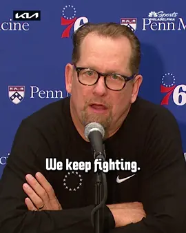The Sixers just kept fighting for the W. 🥊