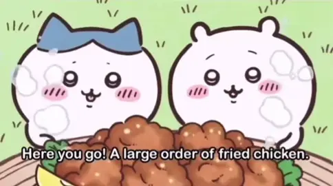 唐揚げに、レモン🍋をかける？ #ちいかわアニメ  #ちいかわ好き #ちいかわ好きと繋がりたい 