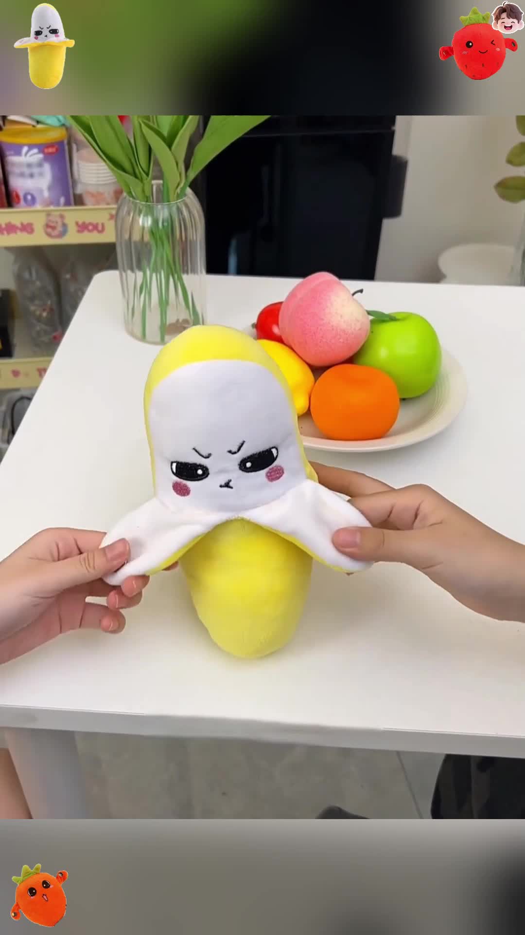 Banana Fruit Induction Toy Creative Peculiar Music Rhythm Parent-child Interactive Plush Doll Cultivate Music Perception Ability 