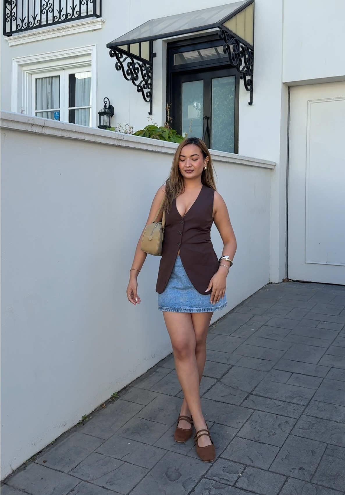 Fit check✨ #browntones #outfit #summerfits #neutralstyle #melbourne #nepaligirl 