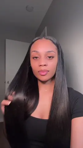 @qvr hair link in bio #clipins#straighthair#silkpress#blackhairtiktok#wigtok