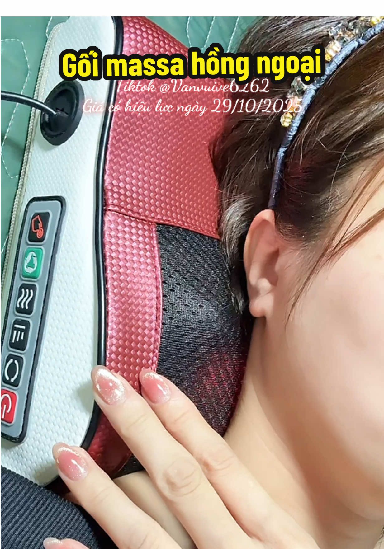Gối Massage Hồng Ngoại 20 Bi  #goimassage #goimassagecovaigay #goimassagehongngoai #goimassagedachucnang #vanvuive6262 