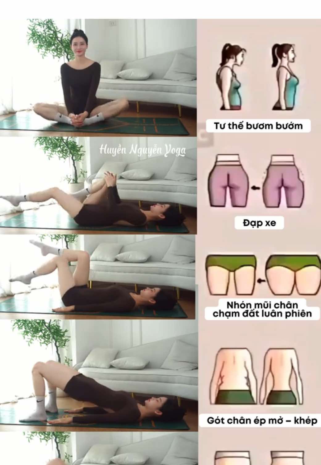 🔥14 ngày với bài tập này – không chỉ để cơ thể săn chắc, mà còn để em học cách yêu lấy chính mình 💖 Từ những động tác đơn giản nhưng siết cơ, nâng mông, đốt mỡ toàn thân hiệu quả, giúp eo nhỏ – mông cong – dáng thon gọn tự nhiên.  Không cần gấp gáp, không cần hoàn hảo – chỉ cần kiên trì, kết quả sẽ tự đến theo cách dịu dàng nhất 🌟#hoahauyogahuyennguyen #huyennguyenhoahauyogavietnam #nguyenthihuyenhoahauyogavietnam #xuhuongyoga #xuhuong2025 