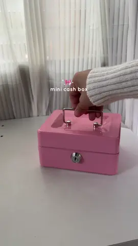 makakaipon na dahil sa cash box natu💓🌸#cashbox #cashboxwithlock #moneybox #ipon #moneyorganizer 
