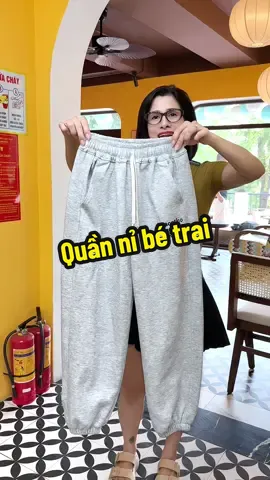 Quần nỉ 2 da hoạ tiết thêu cho bé trai#xuhuong #quannibetrai #quanthudongbetrai #quannichobetrai #nhungshopkids7 