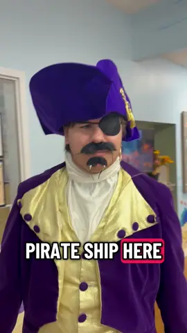 Of course they had a pirate ship for the Dream Time Pirate!  #charactersinstlouis #pirate #spookyseason #halloweenevents #events 