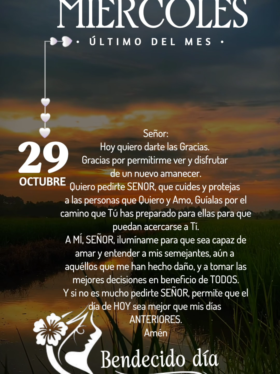 Hoy quiero darte las gracias mi Dios #oraciondelamañana #diosesbueno #diostebendiga #nuevoamanecer #bendecidodia🙏🙏🙏🌞♥️ 