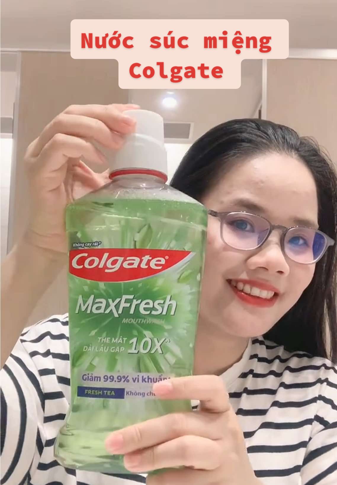 Thơm mát hơn gấp 10 lần so với đánh răng 🆙🛒#nuocsucmieng #colgate #linhlan633 #xuhuong #viraltiktok 