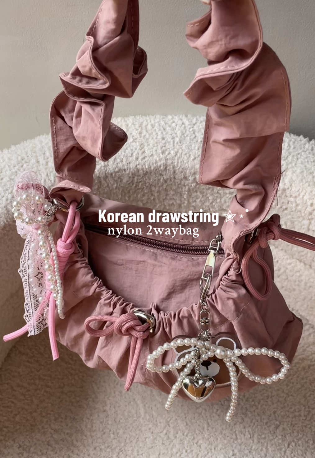 #drawstringbag #koreanbag #nylonbag #koreanslingbag #bagrecos 