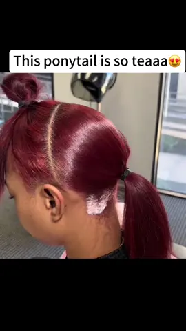 The ponytail is so teaaa😍😍 #hairtutorial #ponytail #hairtransformation #coloredhair #ponytailtutorial #explorepage✨ #braidstyles #hairtok 