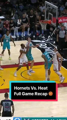 The action was nonstop — here’s how it went down. 🏀 Catch the full experience from @Charlotte Hornets vs @Miami HEAT #NBA #Basketball #Hornets #Heat 