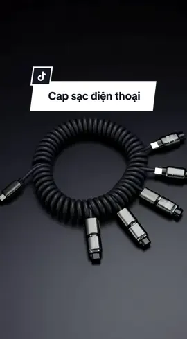 Cáp Sạc Lò Xo Đa Năng BC29 #capsac #capsacnhanh #capsaciphone #capsac4in1 #sacdienthoai 