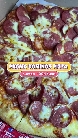 Promo dominos pizza cuman 100ribuan cepet abis nya, buruan beli voucher nya sekarang dari tag lokasi video ini ya 🥳 #dominospizza #promopizza #promomakangajian #jajanhemat #pizzalover 