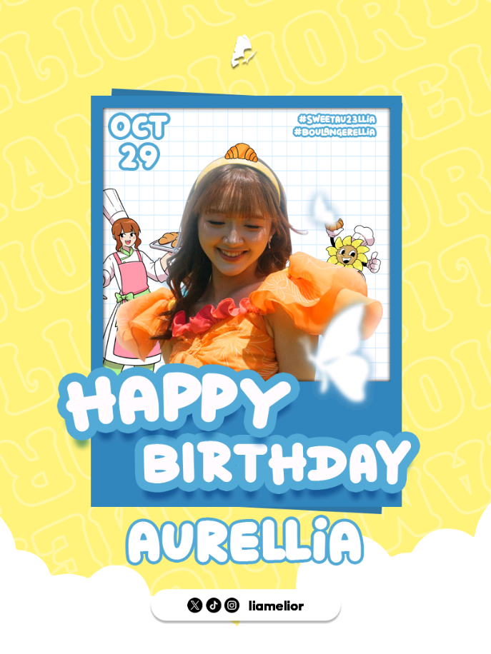 Inilah mahakarya yang di persembahkan untukmu. Yaitu #SweetAu23llia.  23 merupakan angka yang sangat indah, yang melambangkan harmoni, kekayaan, kelimpahan, dan perlindungan. Bertambanya umur bukan sekedar angka yang bertambah, namun juga perjalanan yang menjadi versi terbaik dengan harmoni kehidupan.    Semoga di usia 23 selalu dan terus bersinar dimanapun dan kapanpun. Karena kita tahu kamu selalu menyinari kita dengan versi kamu sendiri. Terimakasih atas apa yang sudah kamu berikan untuk kita.   Happy birthday, our beloved — may your light continue to bloom. 💕 #SweetAu23llia #Boulangerellia @Orelli  #liajkt48 #jkt48 