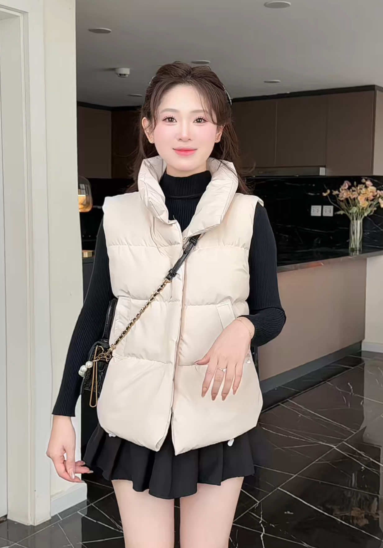 Áo gile phao tôn dáng  #xuongsibaongoc #thoitrang #changthoitrang #fashion #reviewlamdep 