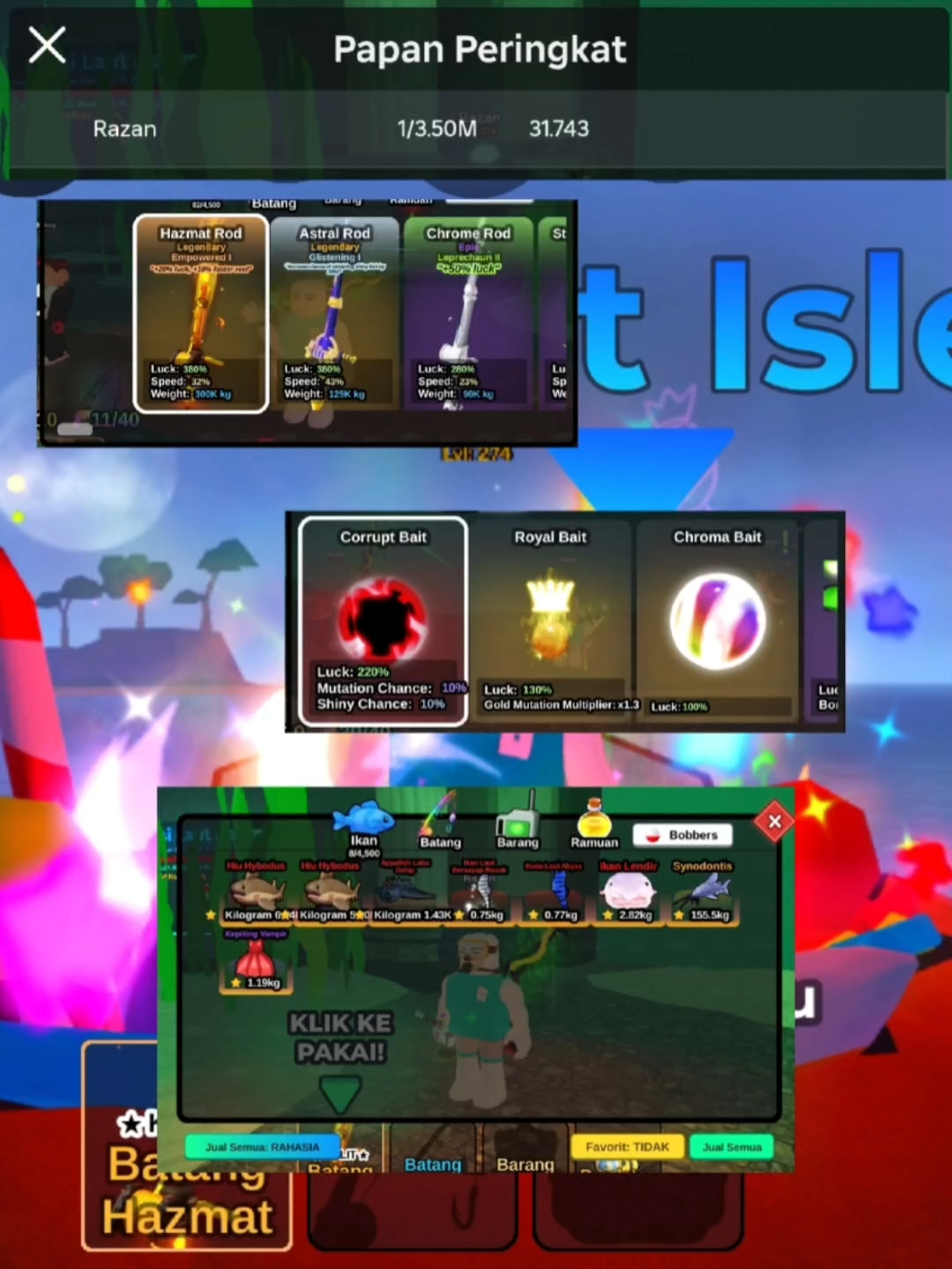 Aneh Dan Bangga Sih Ini, Ty Talon @Razantopia #fishit #roblox #foryou #fyp 