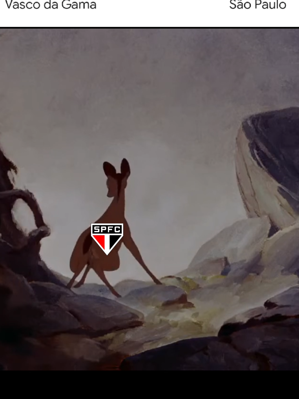 Vasco já tem a próxima vítima a ser caçada. Os bambis já não tem mais como correr 🦌 #vasco #vascodagama #saopaulo #brasileirao #montagem 