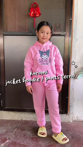 Kuromi Jacket Hoodie / Pants Terno for kids perfect pang gift this Christmas 💗💗💗  #kuromi #jackethoodie #ternoforkids #kidsfashion #giftidea 