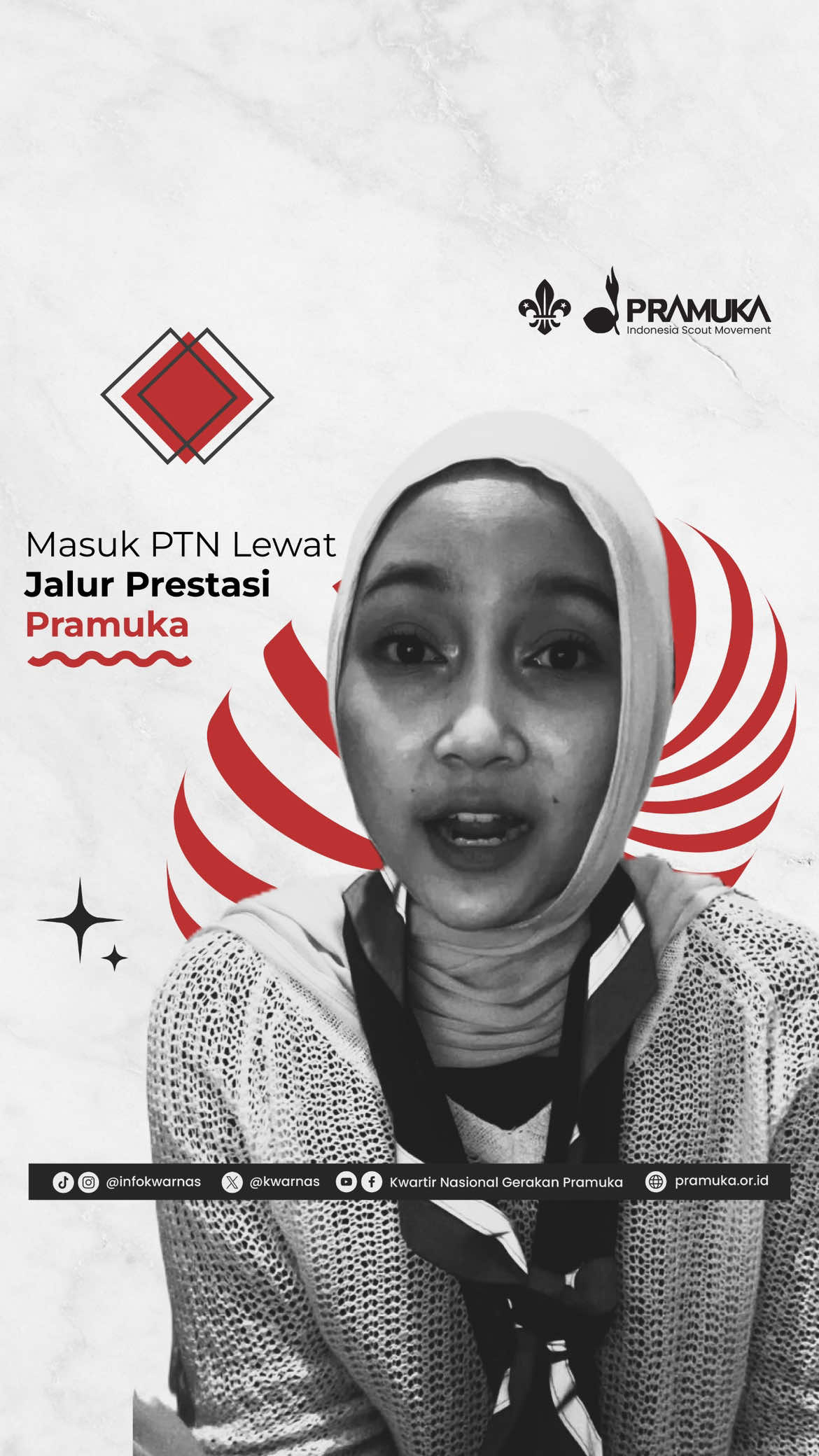 Hai Sahabat Pramuka! Ini dia beberapa PTN yang memiliki jalur prestasi Pramuka! Kalau kamu adalah anggota Pramuka yang aktif dan berprestasi, kamu berkesempatan untuk bisa masuk ke PTN tersebut, loh. Untuk informasi lebih lanjut, Sahabat Pramuka bisa cek langsung ke laman masing-masing universitas, ya. Salam Pramuka! #pramuka #pramukaindonesia #kwarnas #ptn #jalurprestasi #fyp #university #fyppppppppppppppppppppppp 