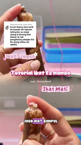 Membalas @anita_haris Aku pakai metode ikat mati..  #jajanandinginmbafidah #tutorial #ikatesmambo 